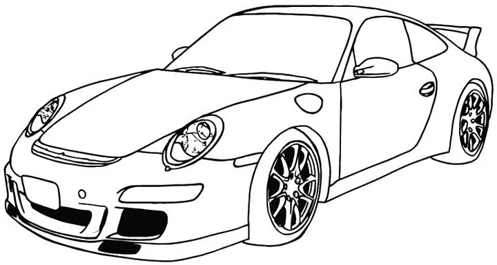 Porsche Coloring Pages 16