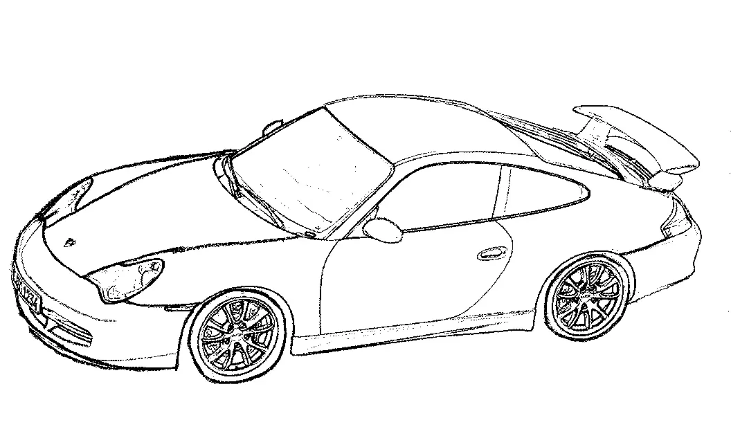 Porsche Coloring Pages 20