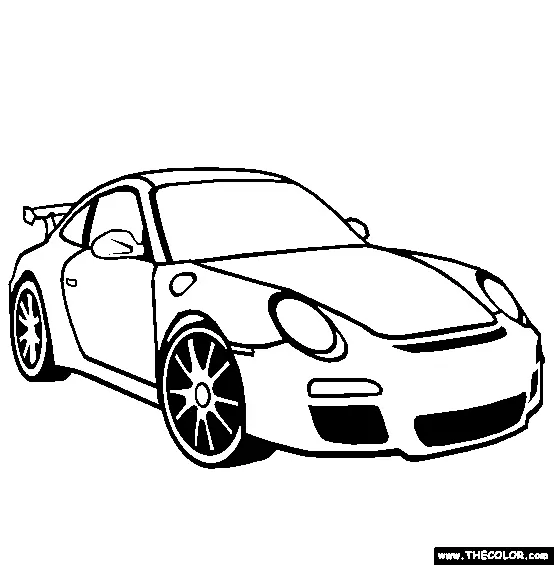 Porsche Coloring Pages 23