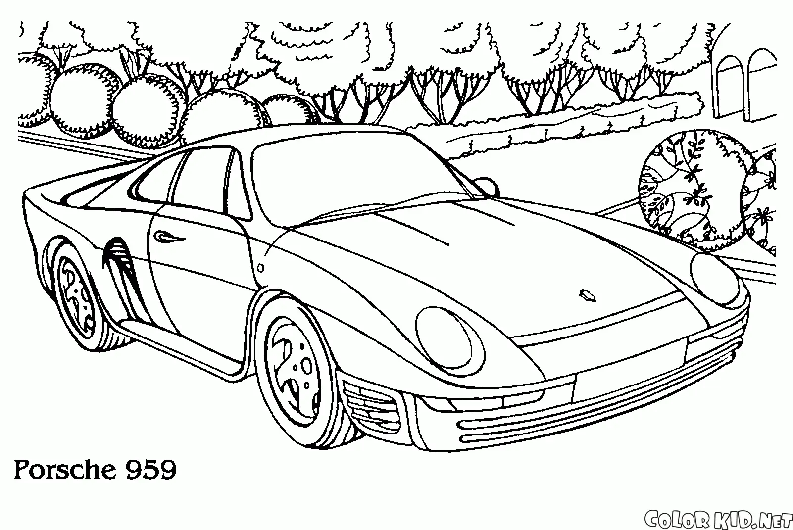 Porsche Coloring Pages 27