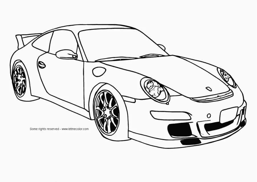 Porsche Coloring Pages 28