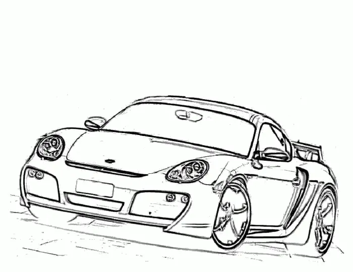 Porsche Coloring Pages 29