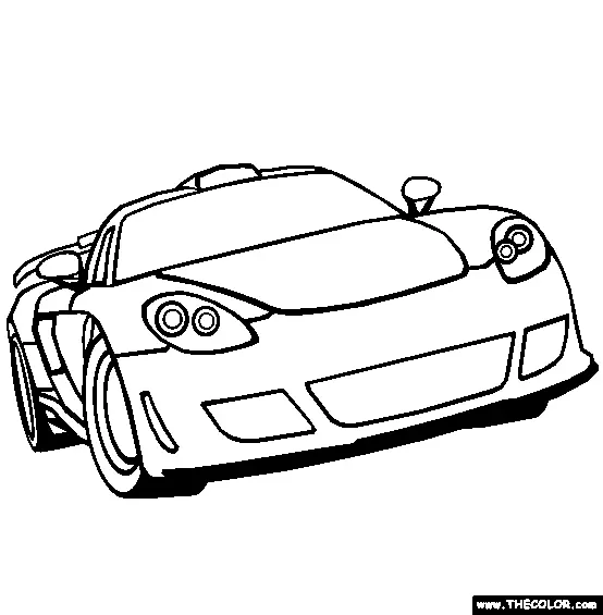 Porsche Coloring Pages 30