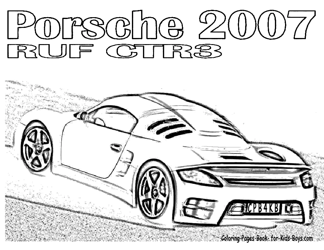 Porsche Coloring Pages 31