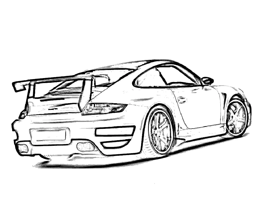 Porsche Coloring Pages 33