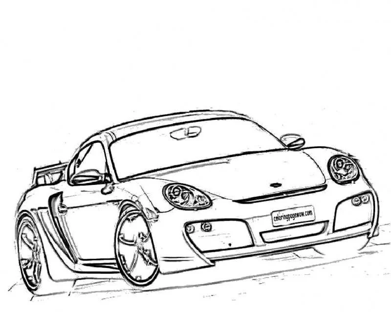Porsche Coloring Pages 7
