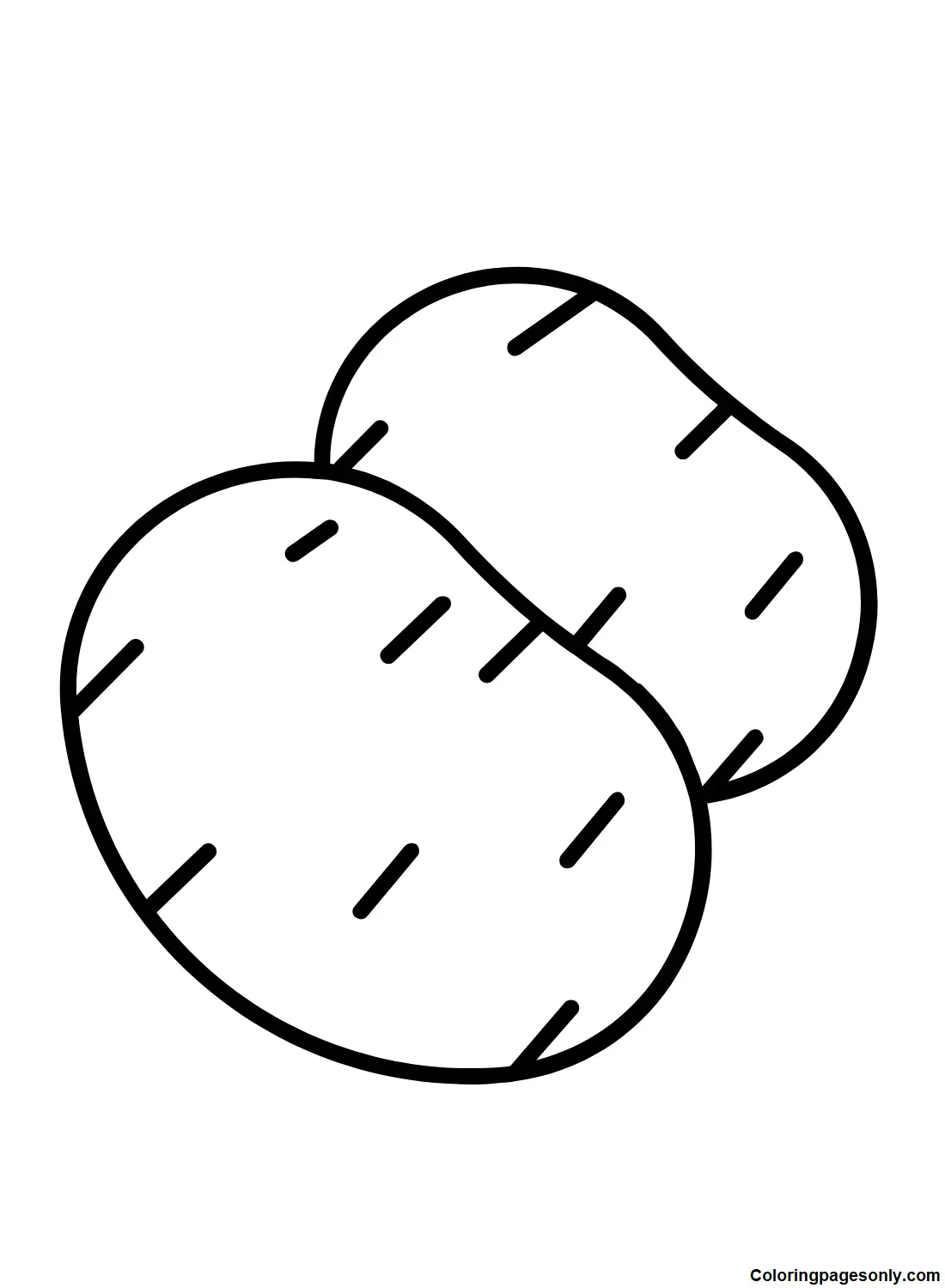 Potato Coloring Pages 20