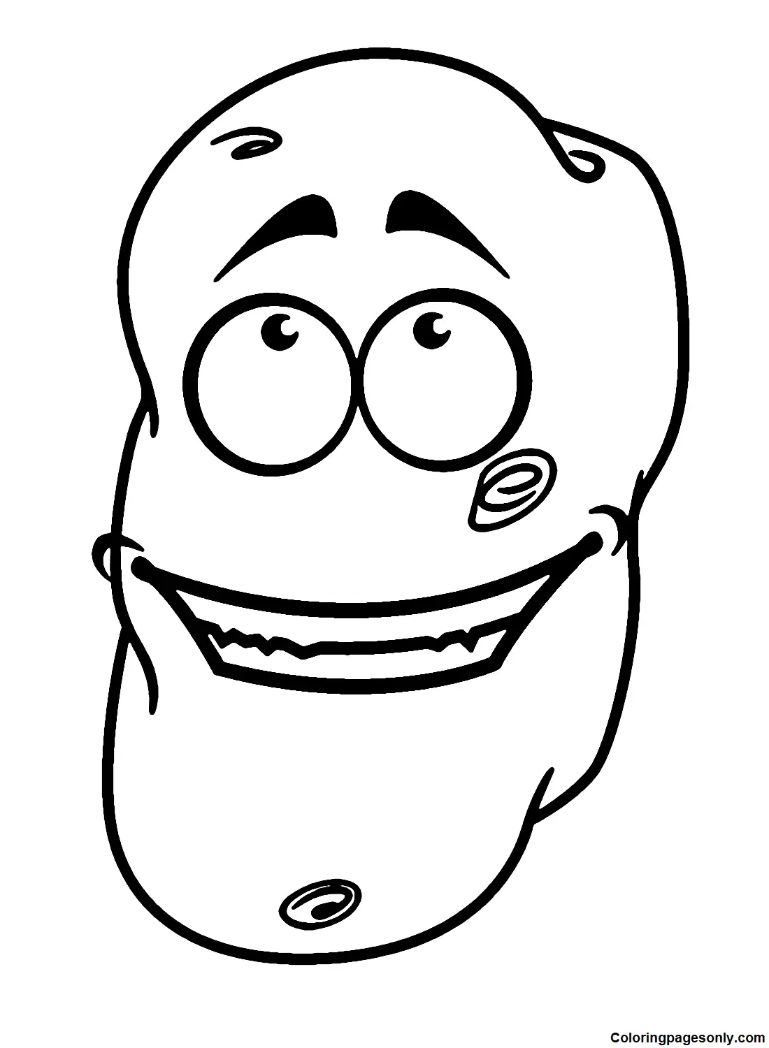 Potato Coloring Pages 25