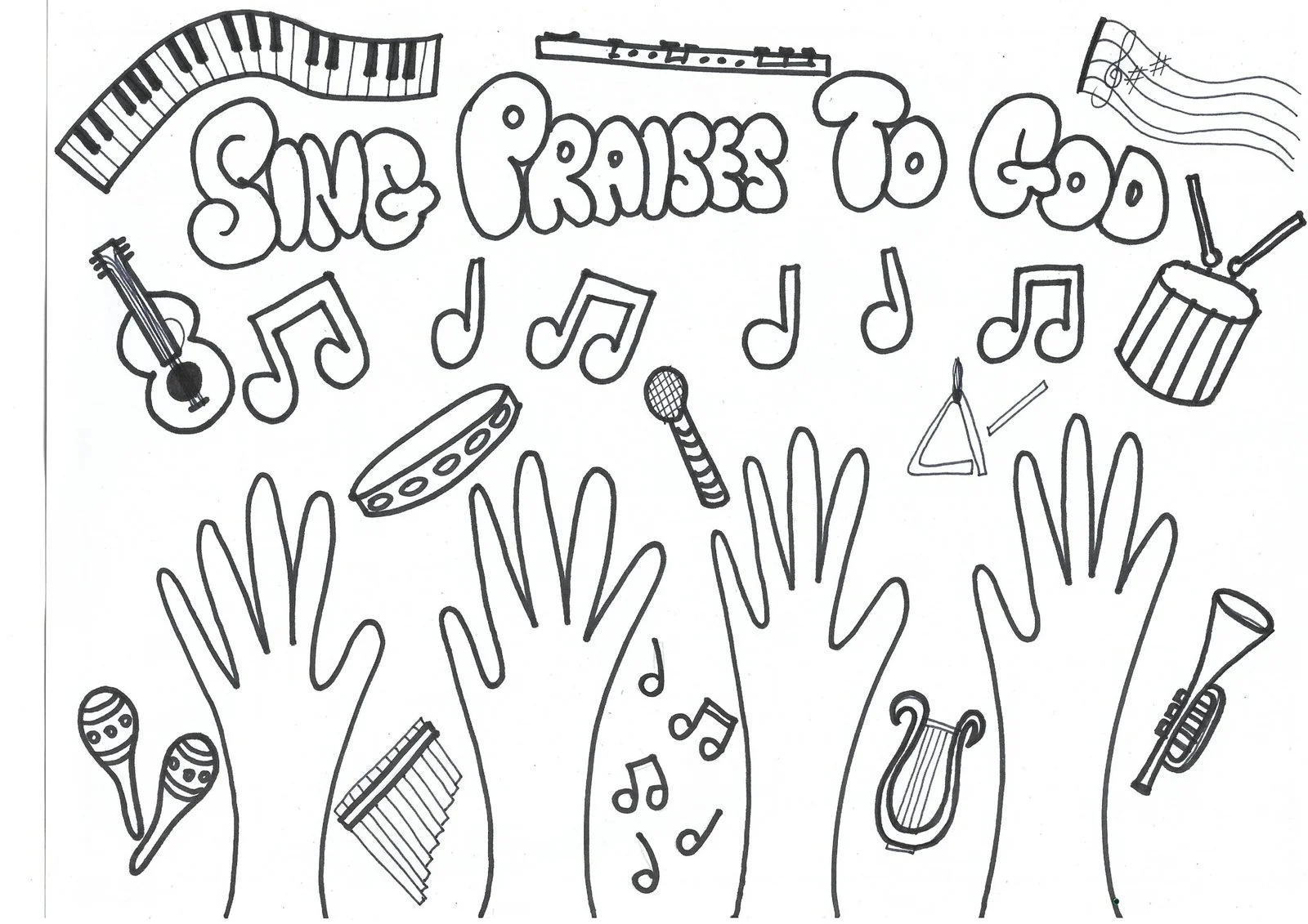 Alabanza Para Colorear 4