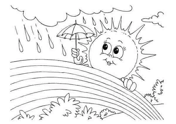 Desenhos de Precipitacoes Para Colorir