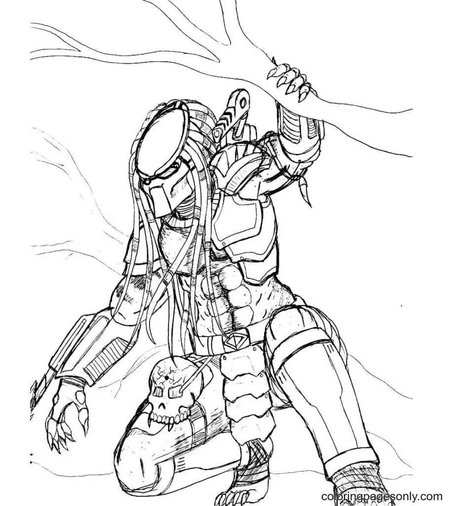 Predator Coloring Pages 10