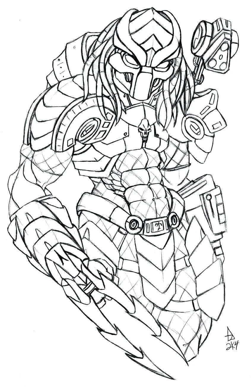 Predator Coloring Pages