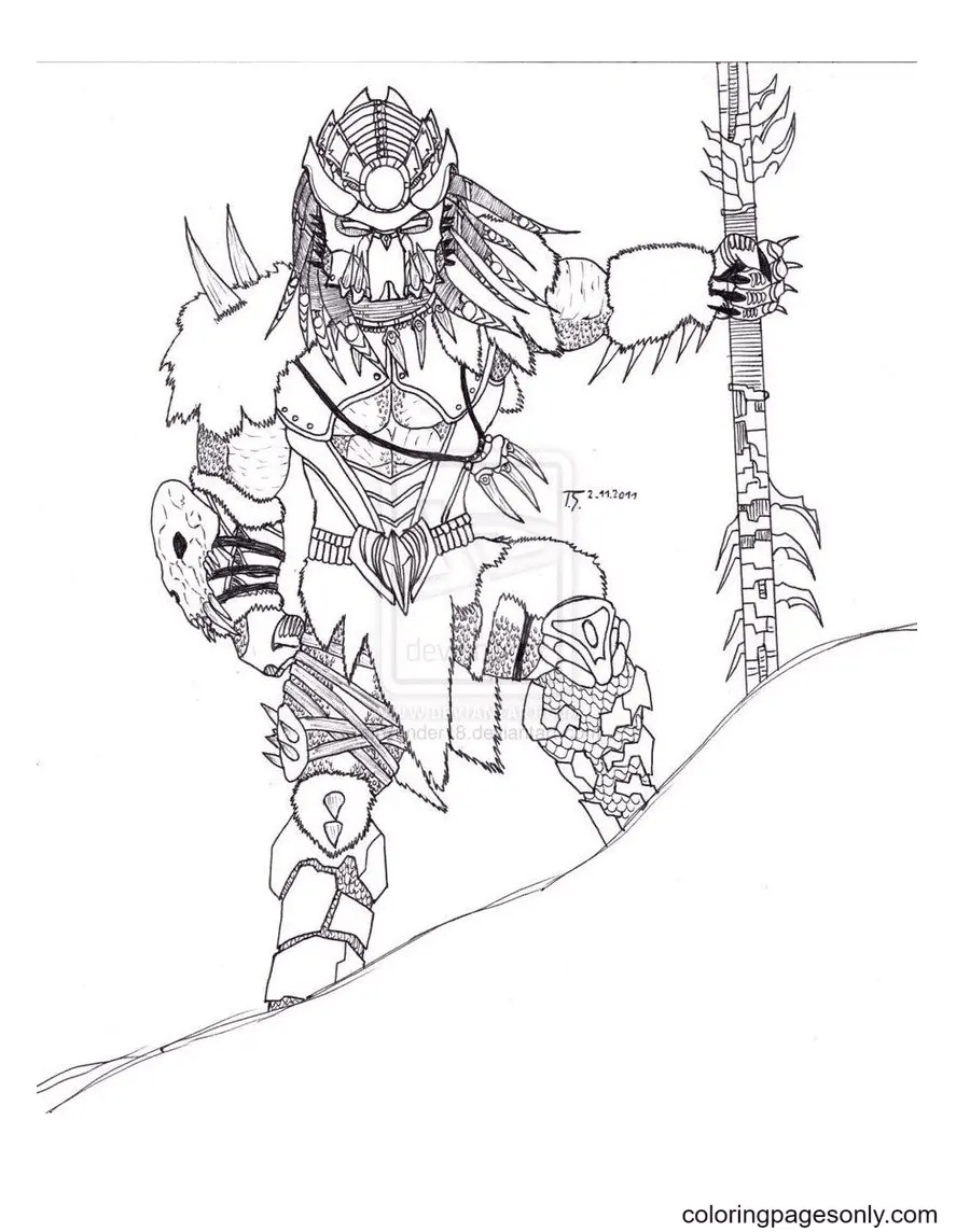 Predator Ausmalbilder 29