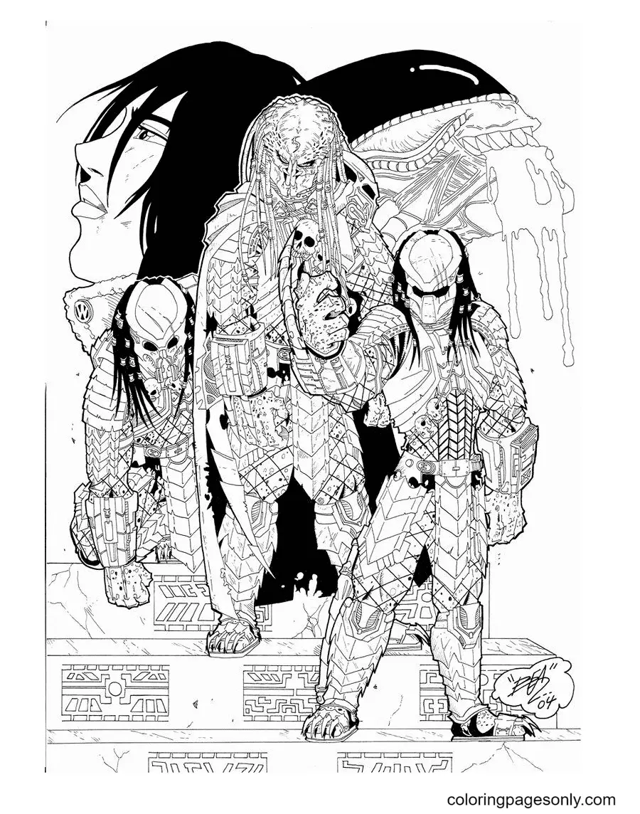 Predator Coloring Pages 44