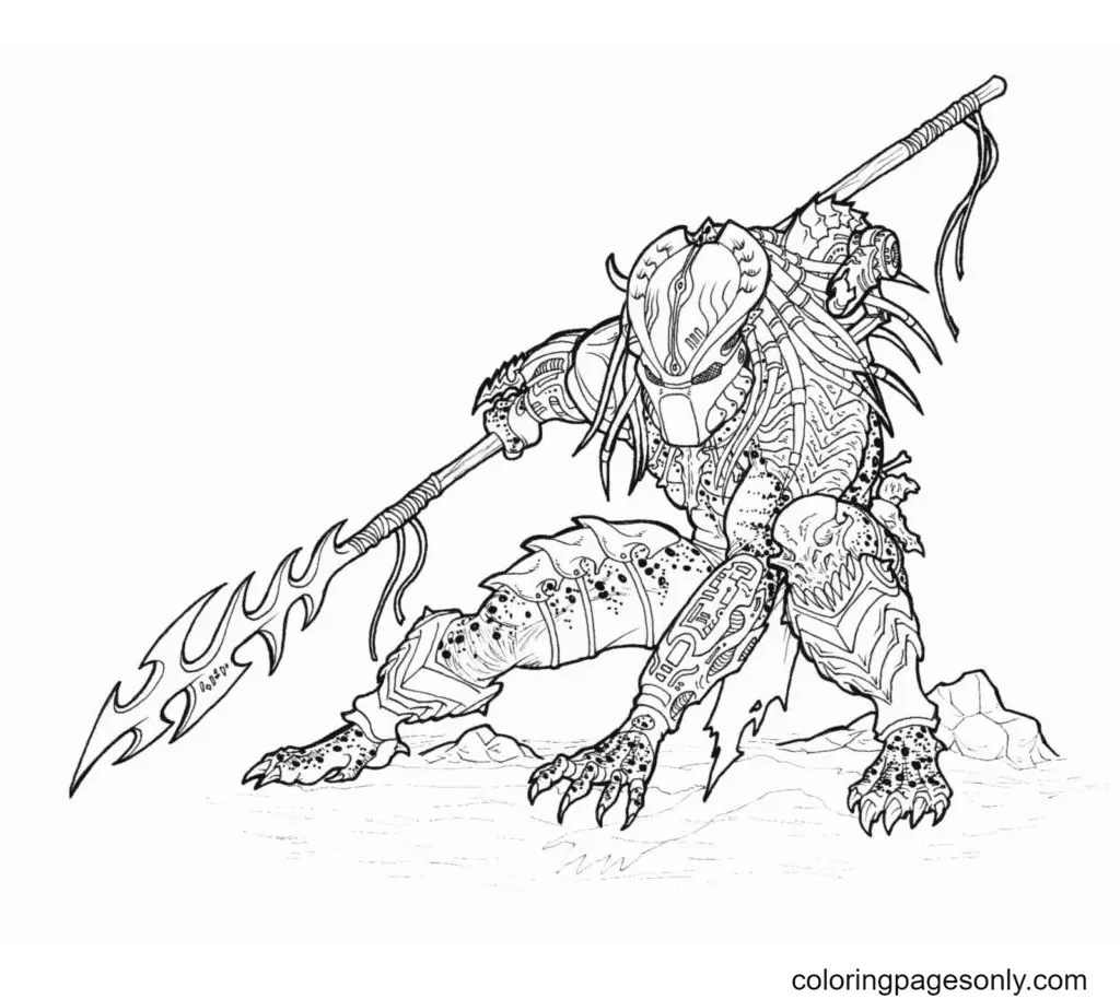Predator Ausmalbilder 49