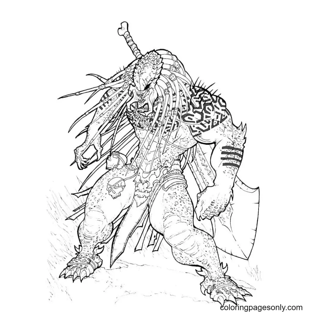 Predator Ausmalbilder 66