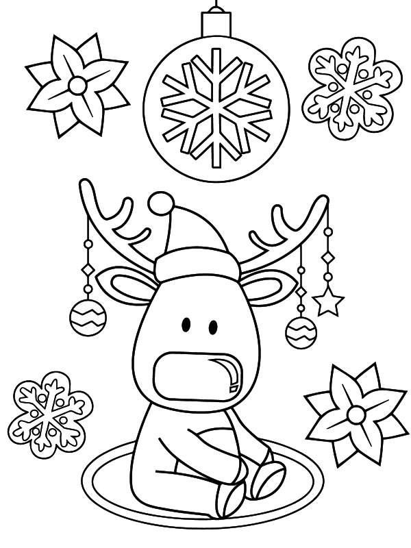 Preschool Christmas Coloring Pages 12