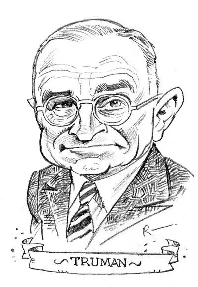Desenhos de Presidente Harry S Truman Para Colorir 15