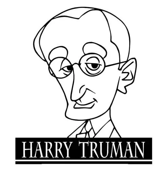 Desenhos de Presidente Harry S Truman Para Colorir 17