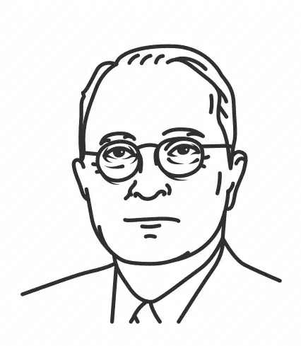 Desenhos de Presidente Harry S Truman Para Colorir 2