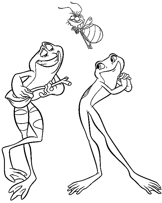 Desenhos de Princesa E O Sapo Para Colorir 30