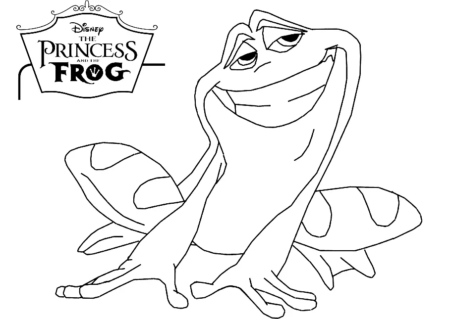 Desenhos de Princesa E O Sapo Para Colorir 31