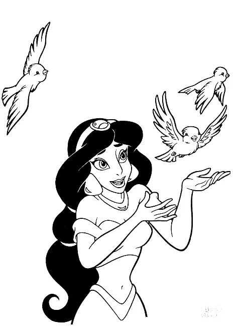 Princess Coloring Pages 35