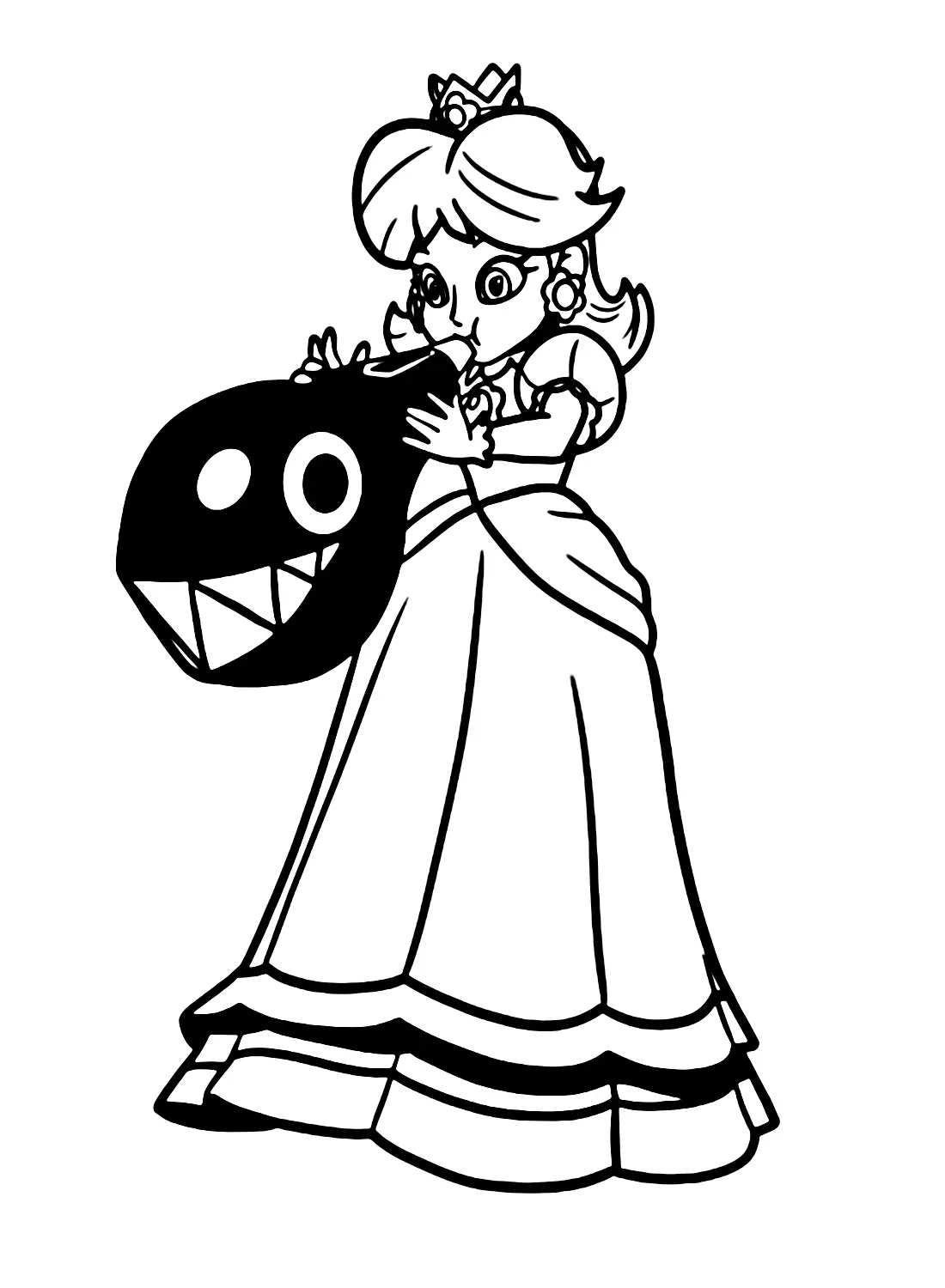 Desenhos de Princesa Daisy Para Colorir 20