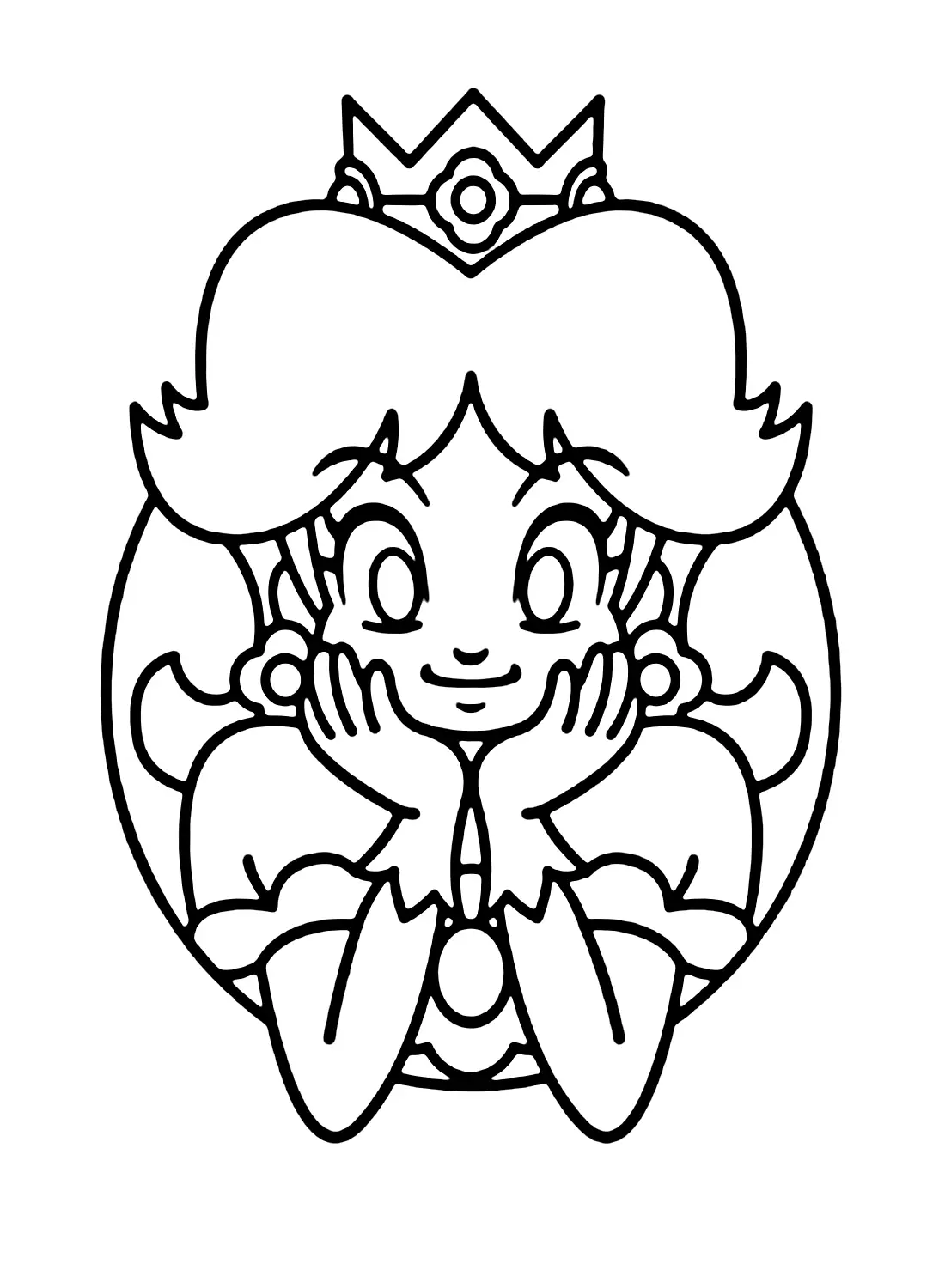 Desenhos de Princesa Daisy Para Colorir 22