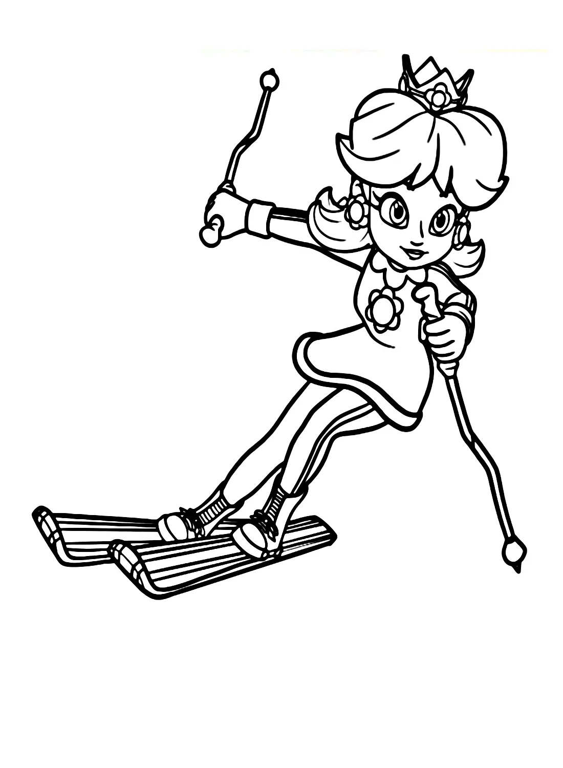 Desenhos de Princesa Daisy Para Colorir 23