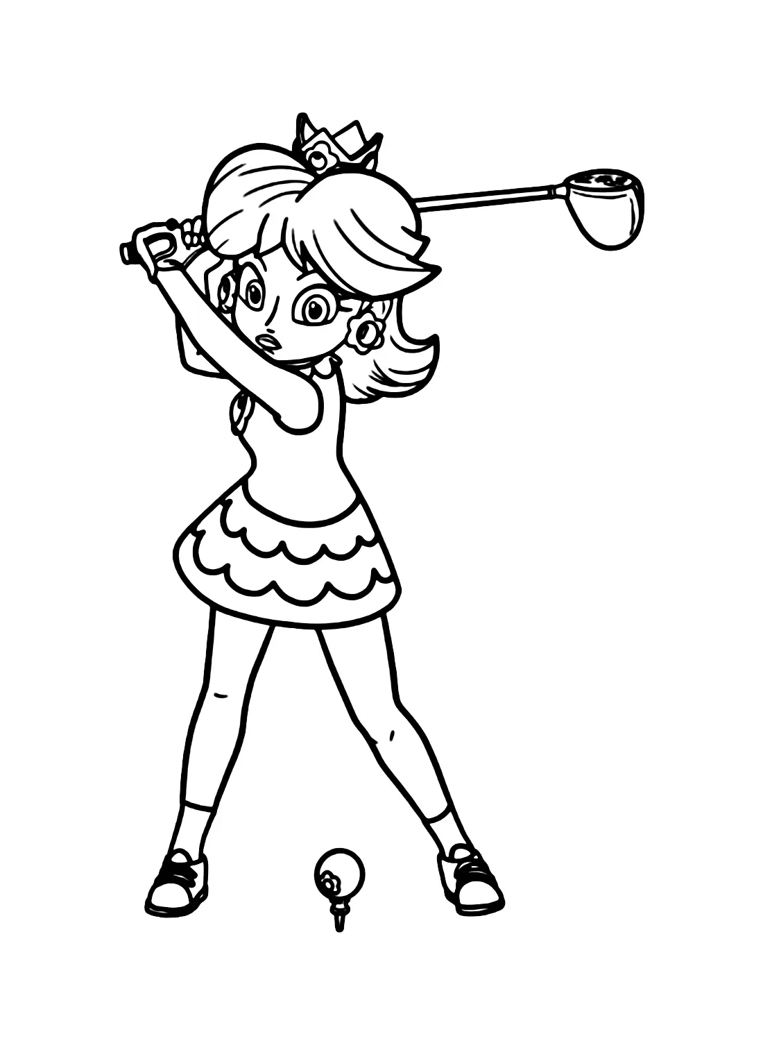 Desenhos de Princesa Daisy Para Colorir 25