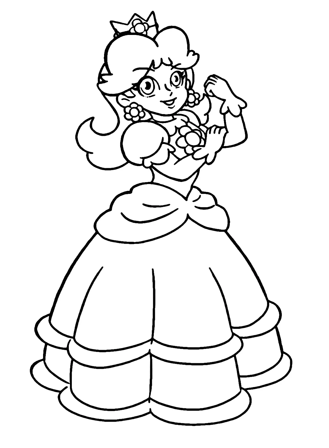 Desenhos de Princesa Daisy Para Colorir 29