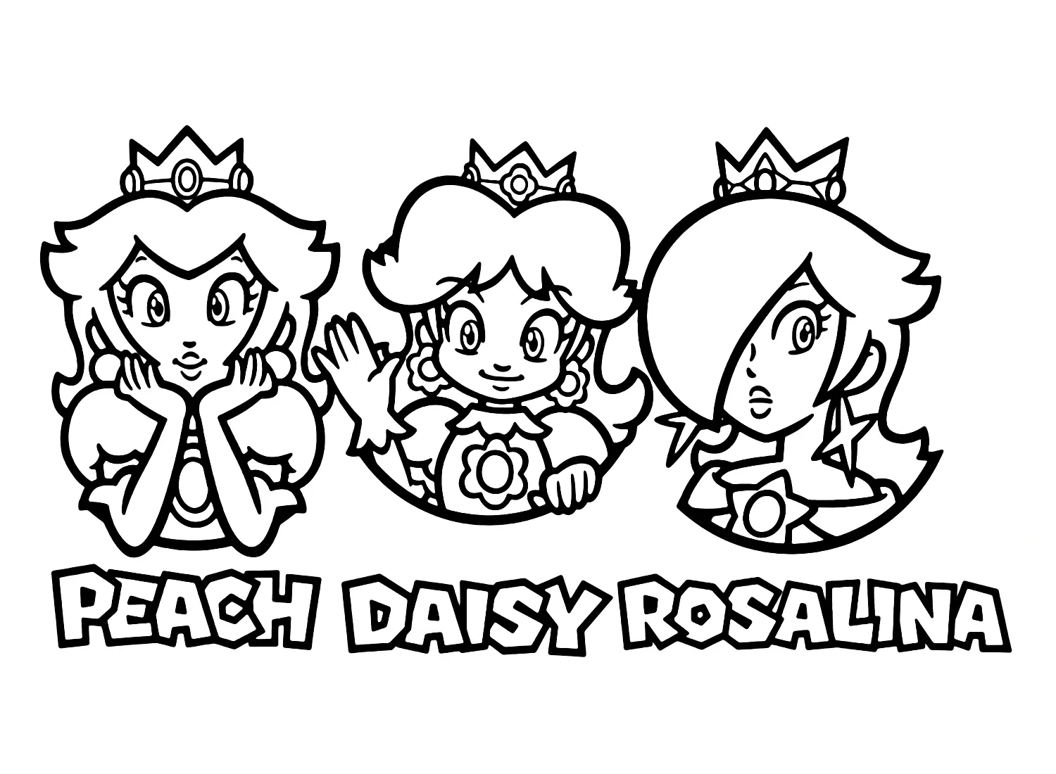 Desenhos de Princesa Daisy Para Colorir 6