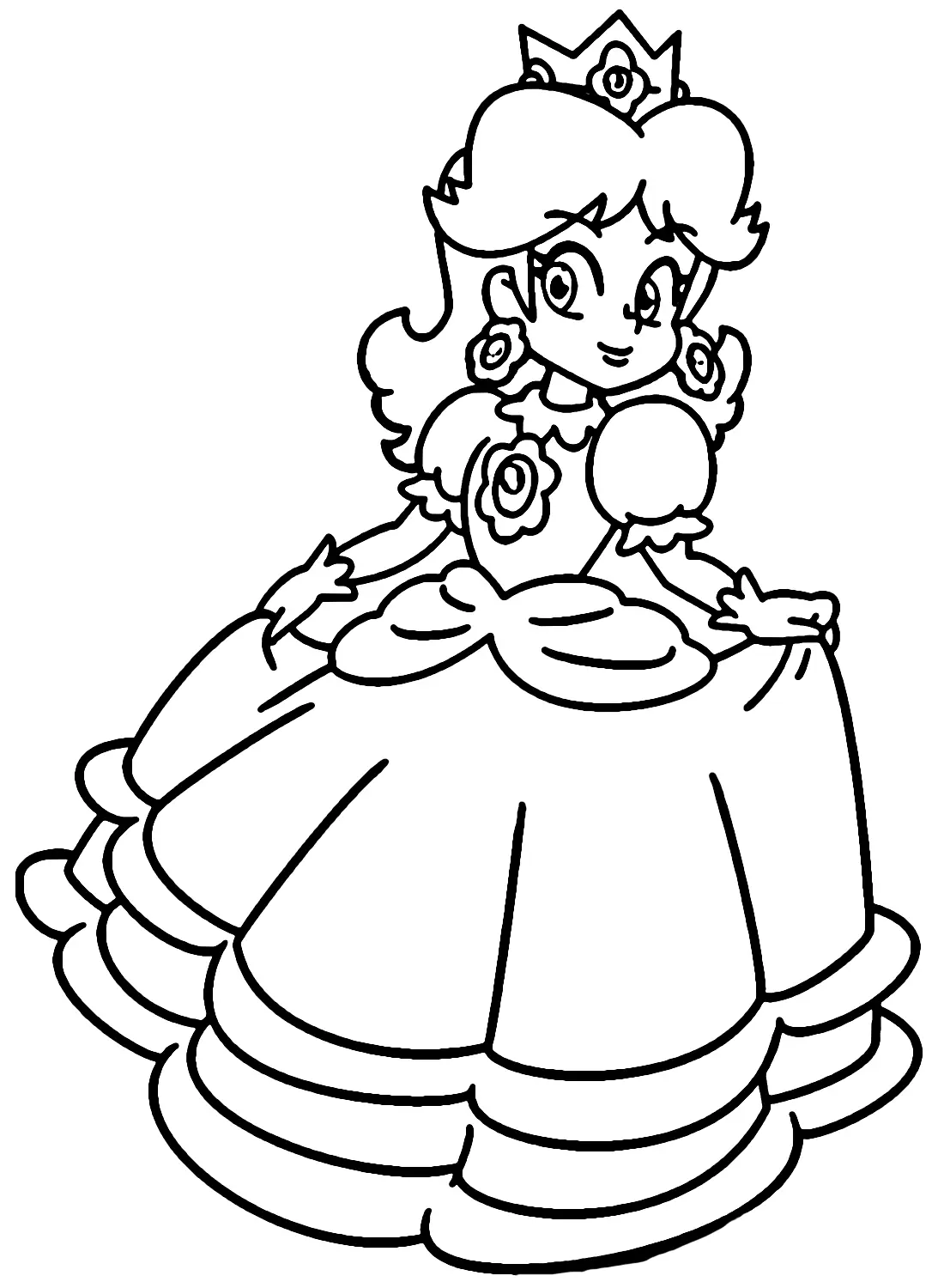 Desenhos de Princesa Daisy Para Colorir 8