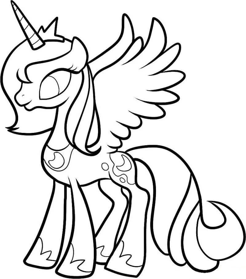 Princesa Luna Para Colorir 18