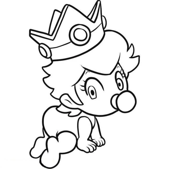Princess Peach Coloring Pages 11