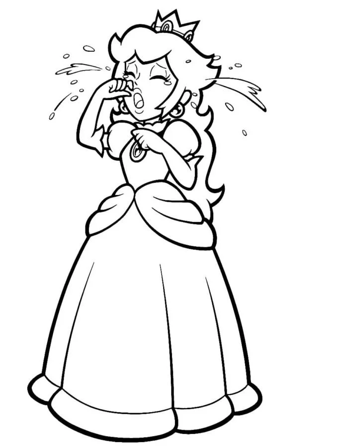 Princess Peach Coloring Pages 65