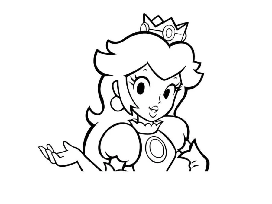 Princess Peach Coloring Pages 75