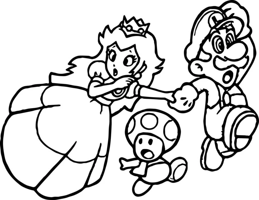 Princess Peach Coloring Pages 84