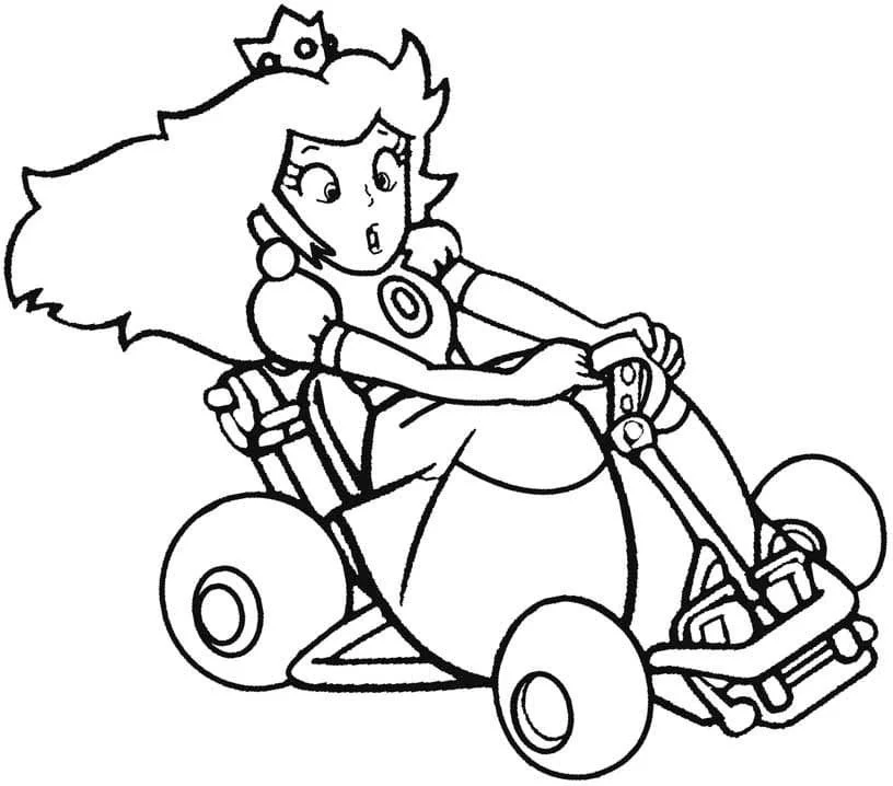 Princess Peach Coloring Pages 90