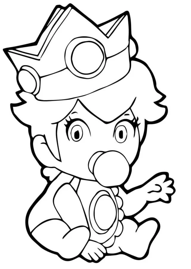 Princess Peach Coloring Pages 92