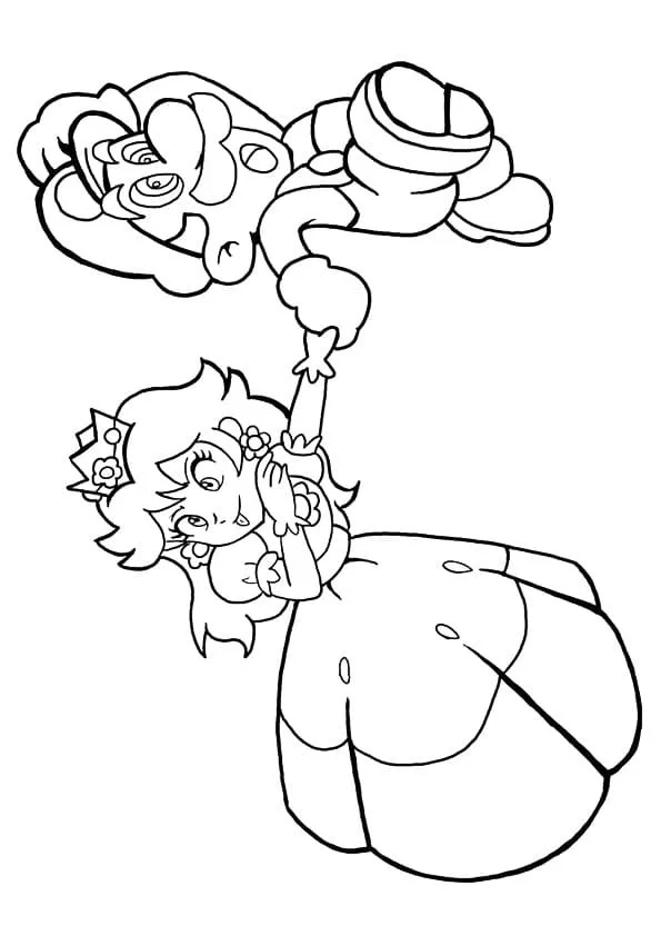Princess Peach Coloring Pages 94