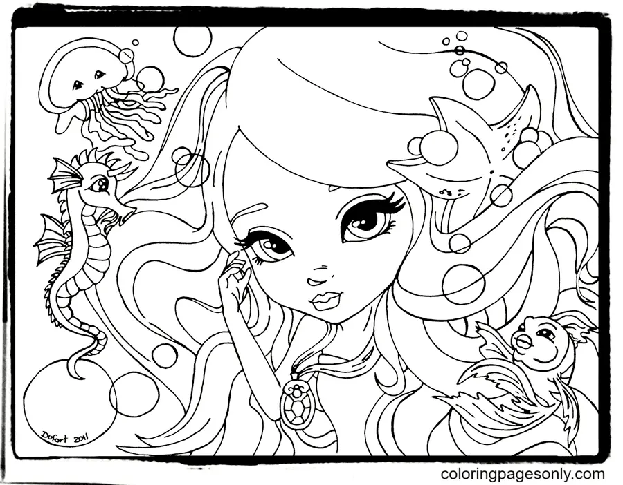 Desenhos de Paginas de Lisa Frank Para Impressao Para Colorir 110
