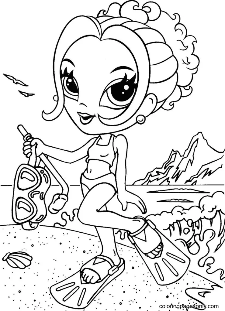 Desenhos de Paginas de Lisa Frank Para Impressao Para Colorir 67