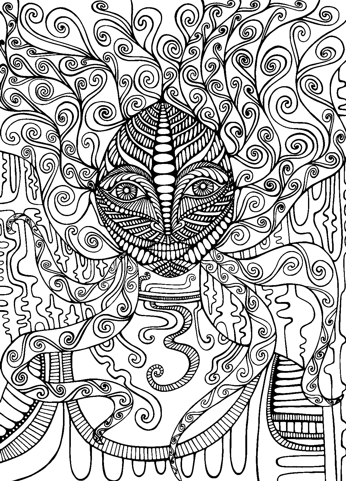 Psicodelicas Para Colorear 29