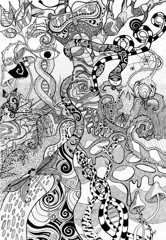 Psicodelicas Para Colorear 41