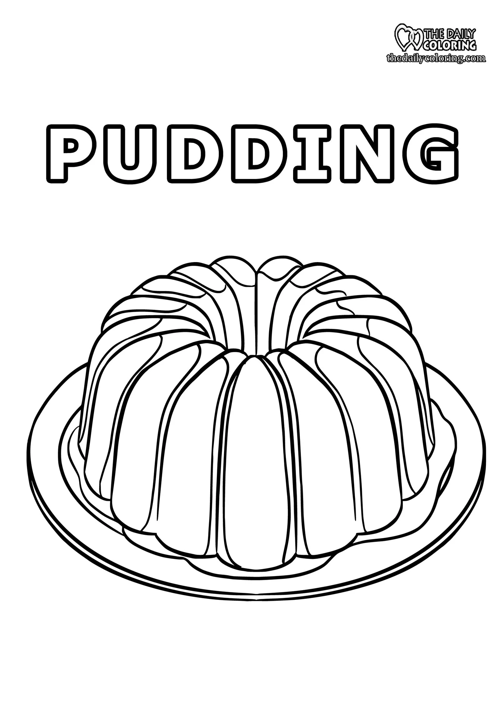 Desenhos de Pudim Para Colorir 2