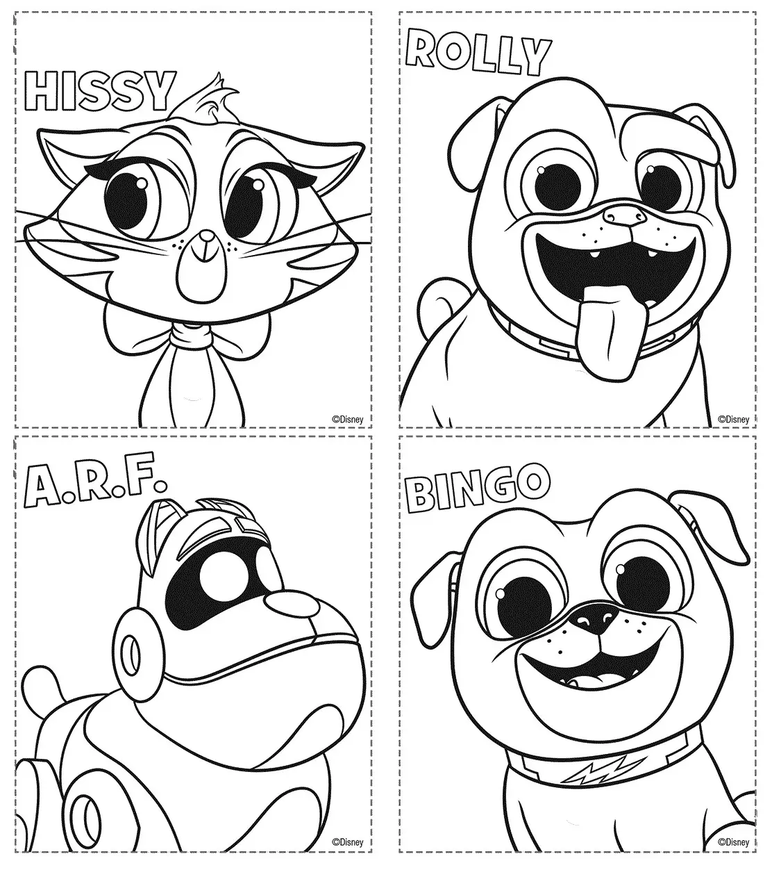 Puppy Dog Pals Coloring Pages 1