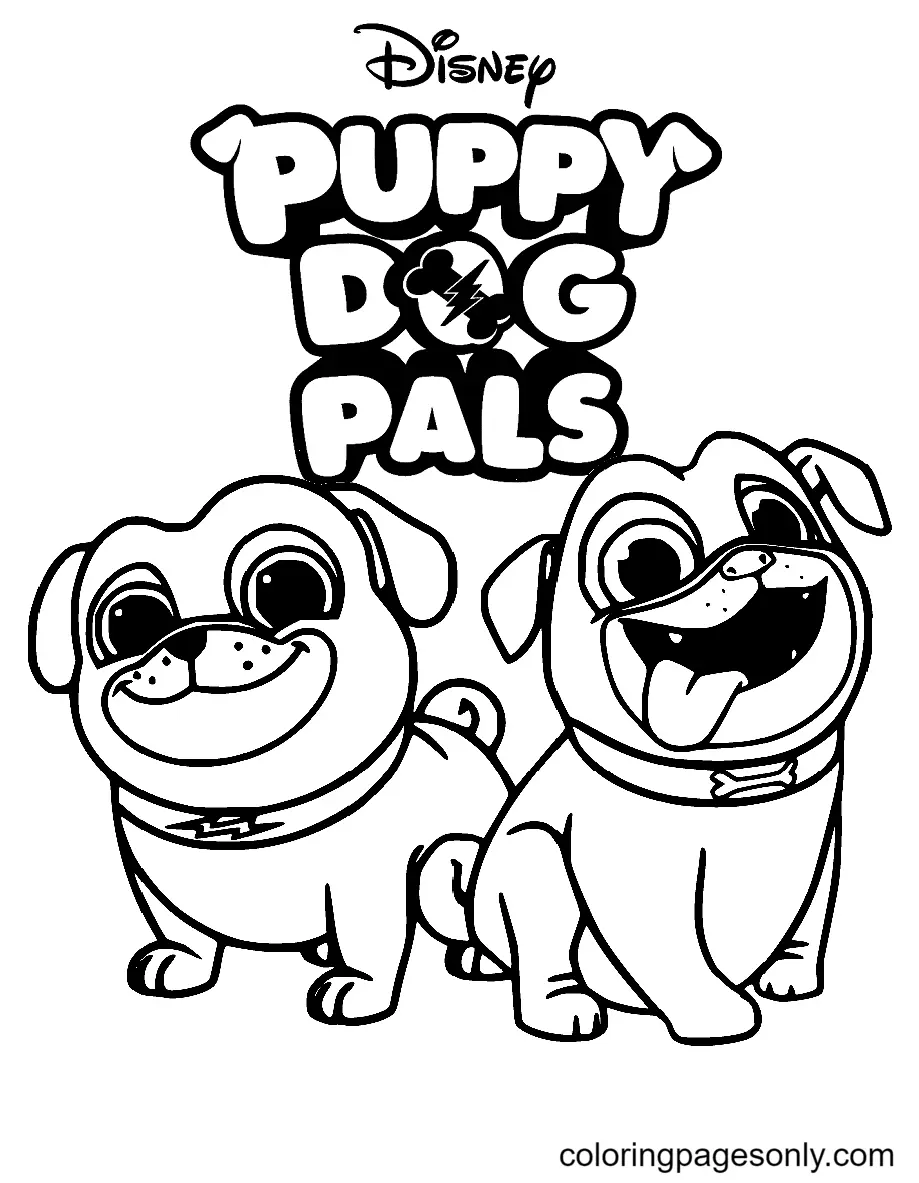 Puppy Dog Pals Coloring Pages 10