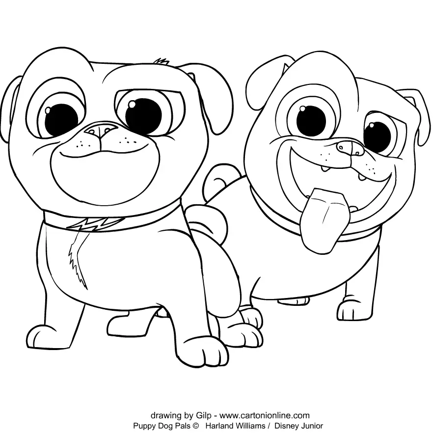 Puppy Dog Pals Coloring Pages 16